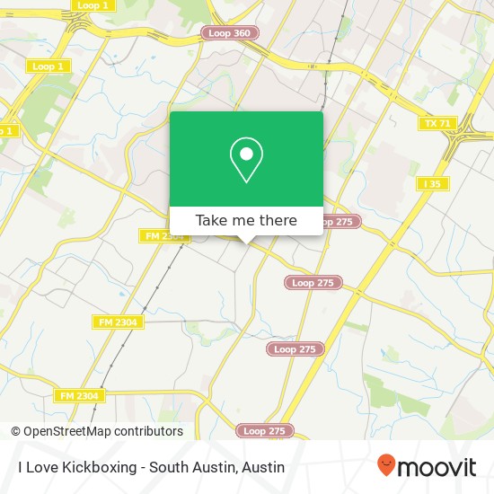 I Love Kickboxing - South Austin map