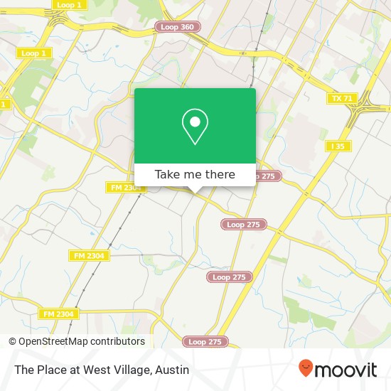 The Place at West Village map