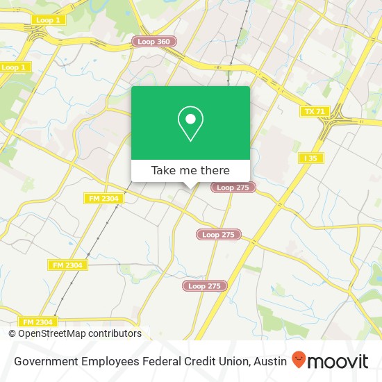 Mapa de Government Employees Federal Credit Union