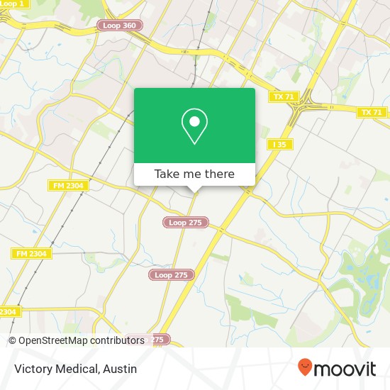 Mapa de Victory Medical