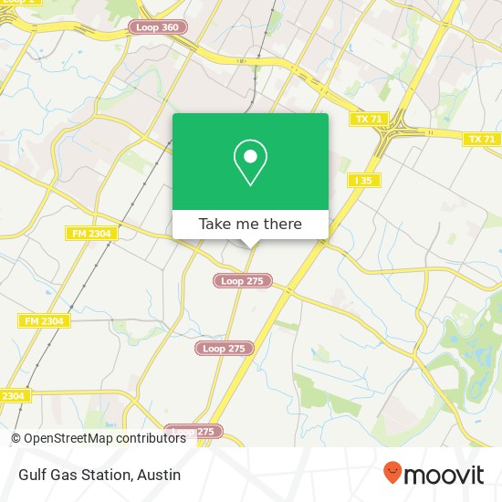 Gulf Gas Station map