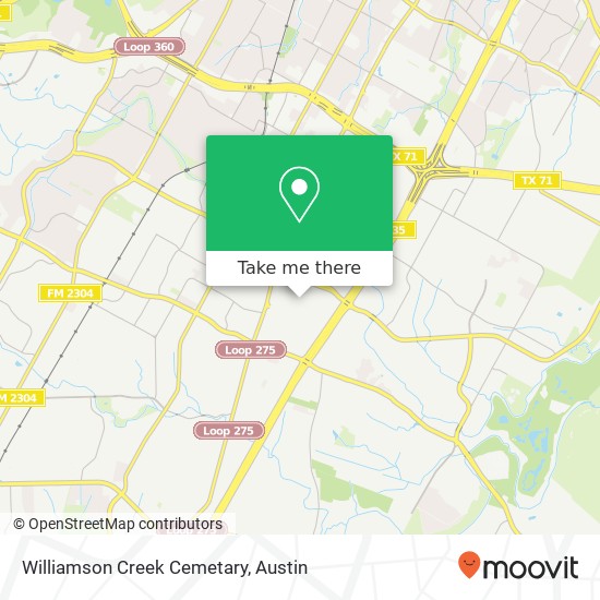 Mapa de Williamson Creek Cemetary