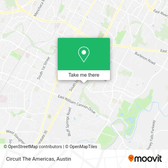 Mapa de Circuit The Americas