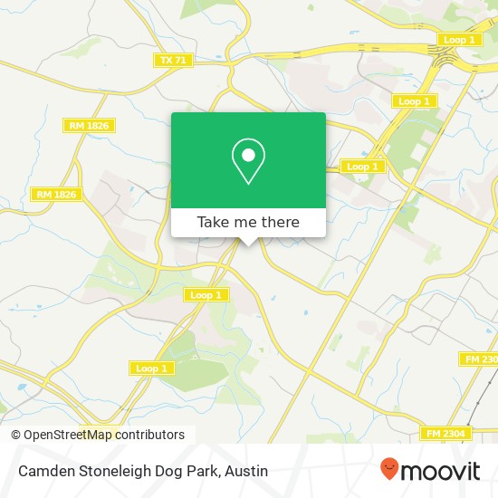 Camden Stoneleigh Dog Park map