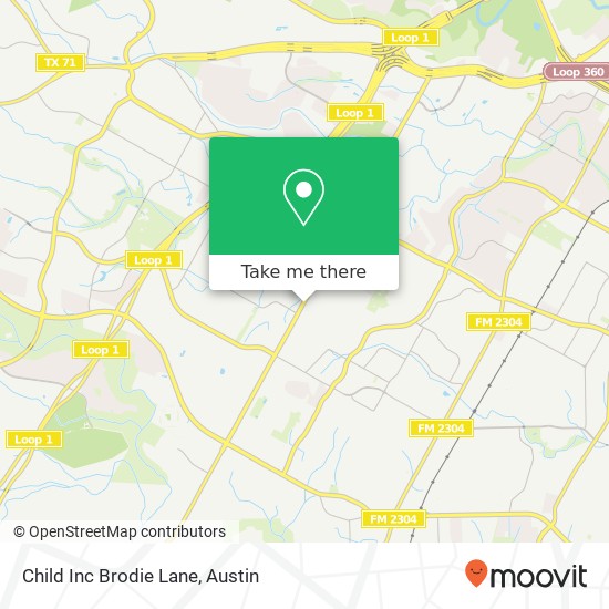 Child Inc Brodie Lane map