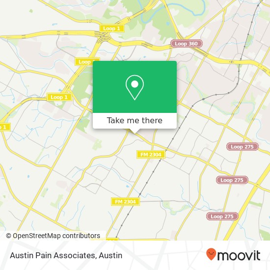 Austin Pain Associates map