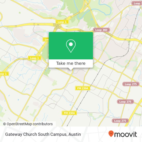 Gateway Church South Campus map