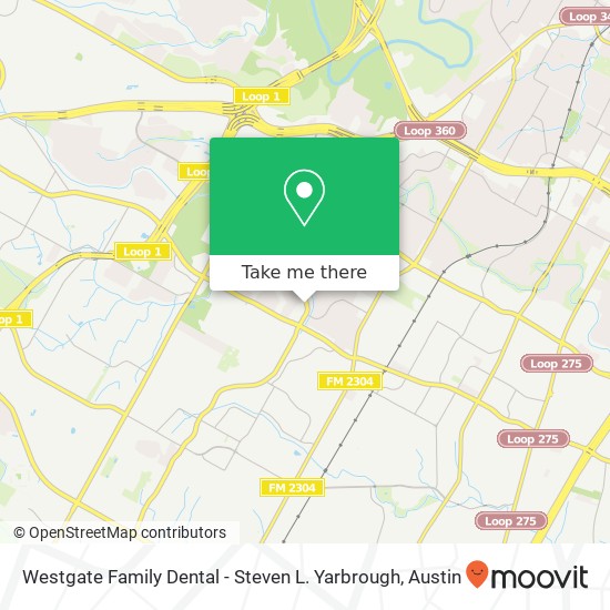 Westgate Family Dental - Steven L. Yarbrough map
