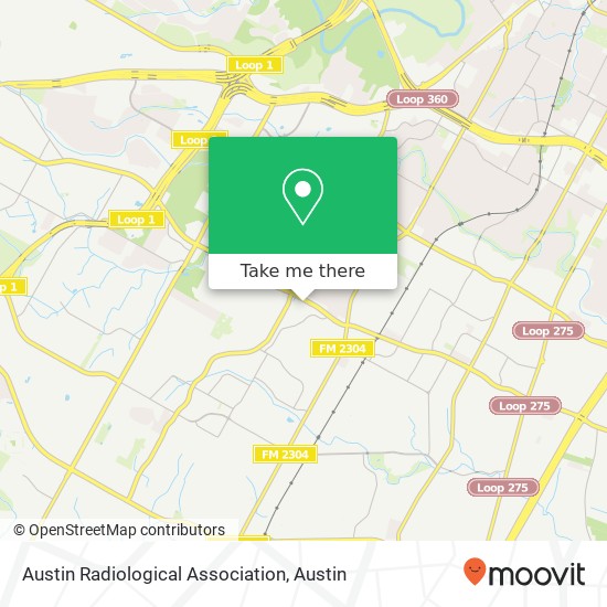 Mapa de Austin Radiological Association