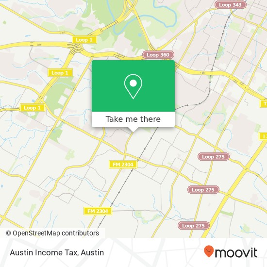 Mapa de Austin Income Tax