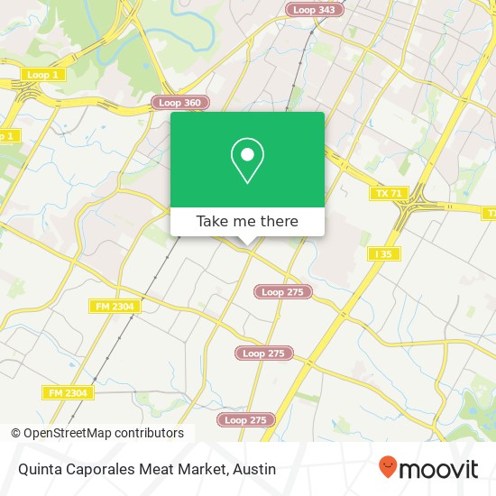 Quinta Caporales Meat Market map