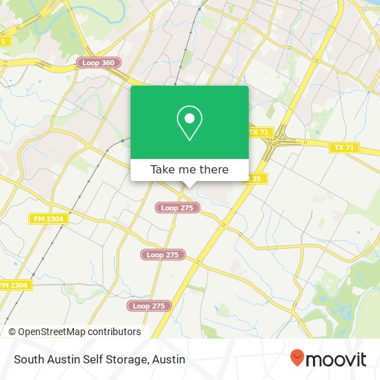 Mapa de South Austin Self Storage