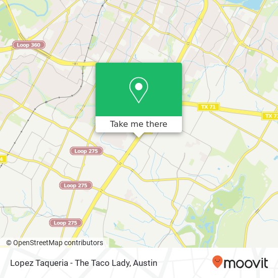 Lopez Taqueria - The Taco Lady map