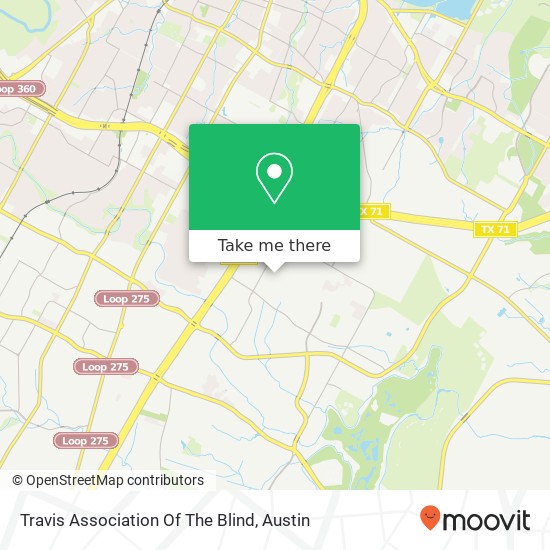 Mapa de Travis Association Of The Blind