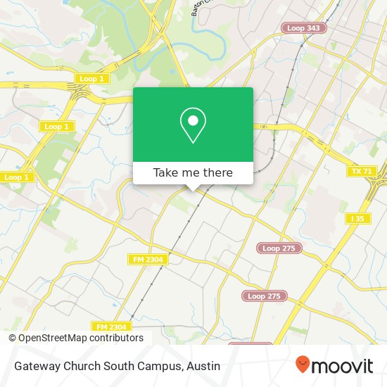 Mapa de Gateway Church South Campus