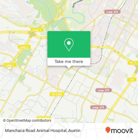 Mapa de Manchaca Road Animal Hospital