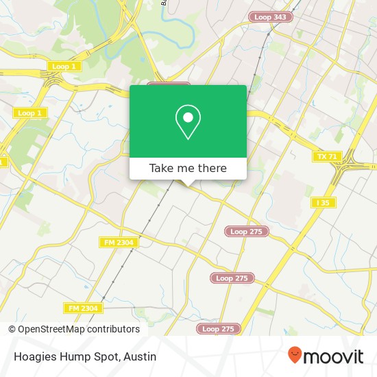 Hoagies Hump Spot map