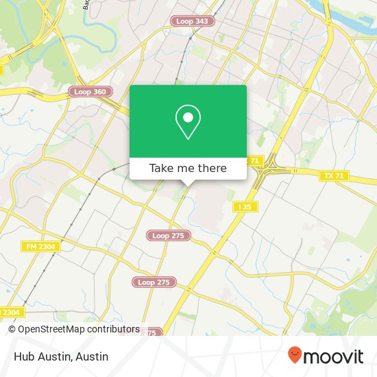 Mapa de Hub Austin