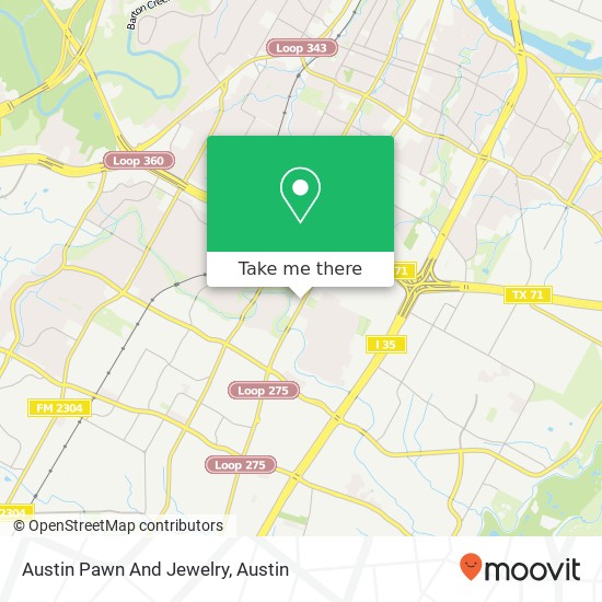 Mapa de Austin Pawn And Jewelry