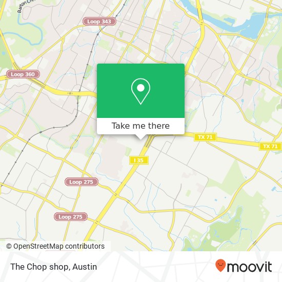 Mapa de The Chop shop