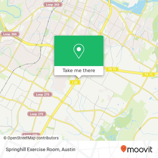Mapa de Springhill Exercise Room