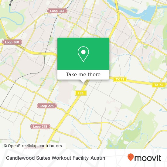 Mapa de Candlewood Suites Workout Facility