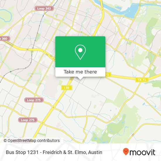 Mapa de Bus Stop 1231 - Freidrich & St. Elmo