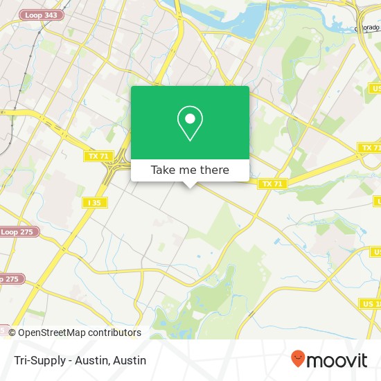 Tri-Supply - Austin map