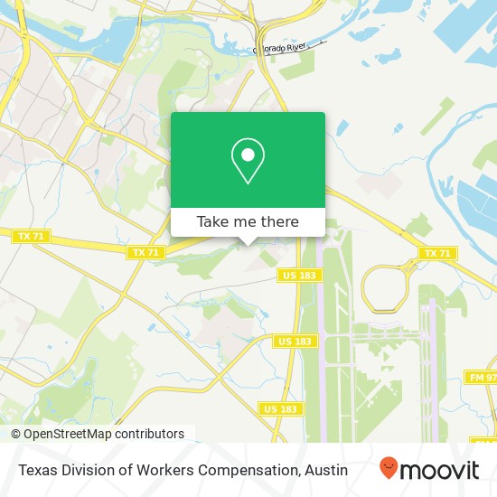 Texas Division of Workers Compensation map