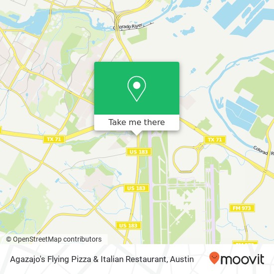 Mapa de Agazajo's Flying Pizza & Italian Restaurant