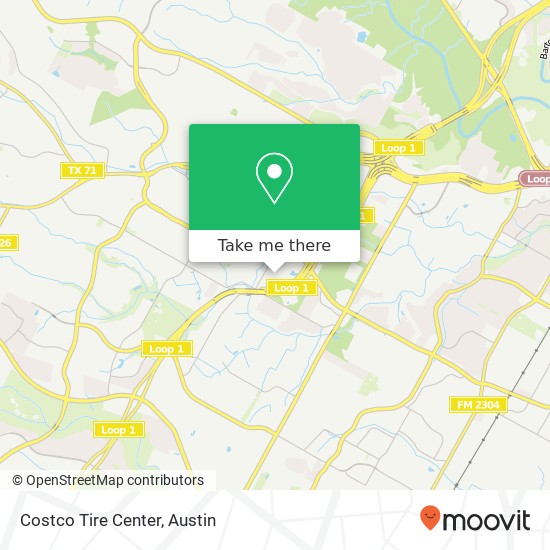 Mapa de Costco Tire Center
