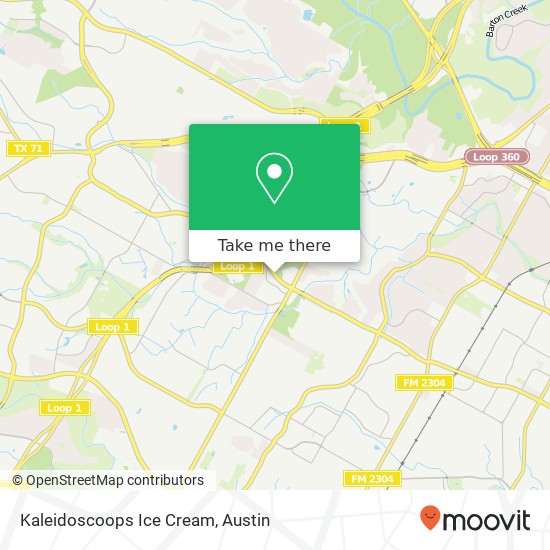 Kaleidoscoops Ice Cream map