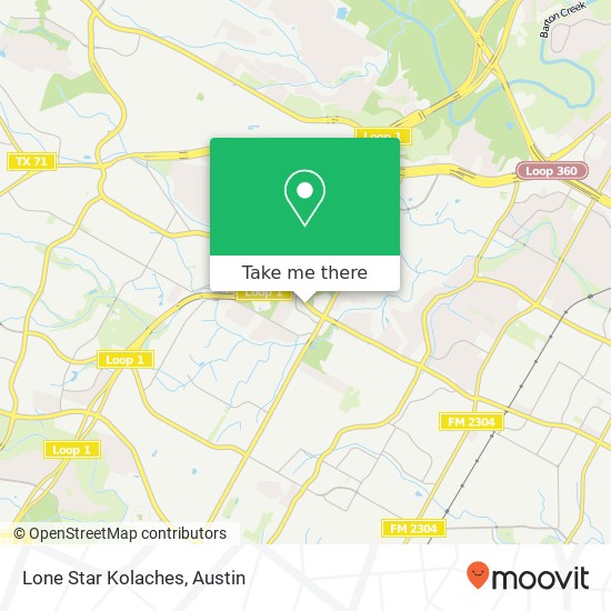 Lone Star Kolaches map