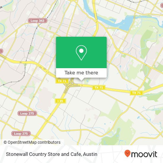 Mapa de Stonewall Country Store and Cafe