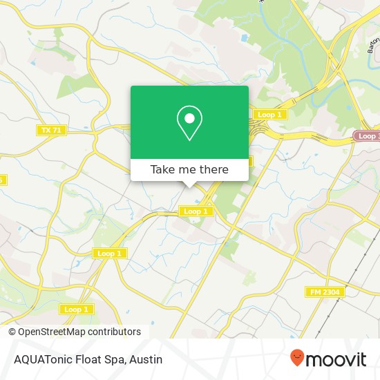 AQUATonic Float Spa map