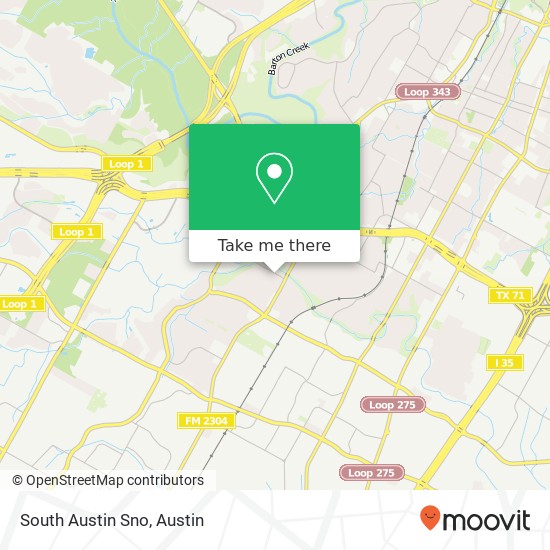 South Austin Sno map