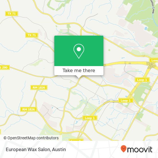 European Wax Salon map
