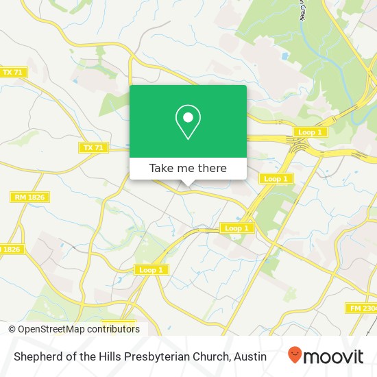 Mapa de Shepherd of the Hills Presbyterian Church