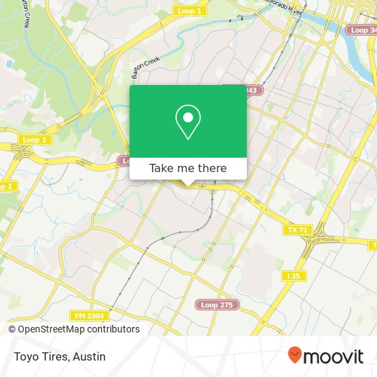 Toyo Tires map