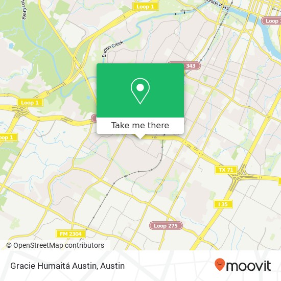 Mapa de Gracie Humaitá Austin