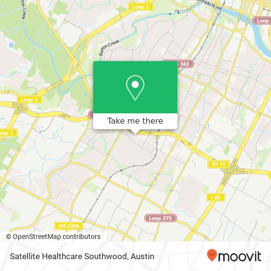 Satellite Healthcare Southwood map