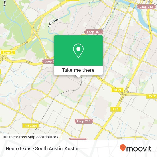 NeuroTexas - South Austin map