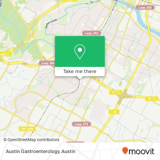 Mapa de Austin Gastroenterology