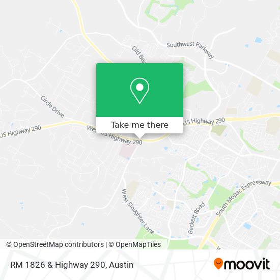 Mapa de RM 1826 & Highway 290