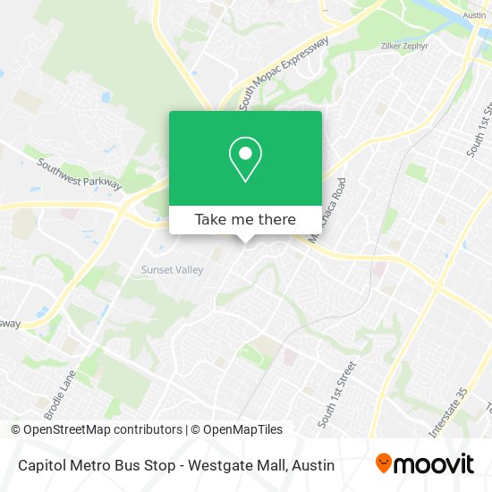 Mapa de Capitol Metro Bus Stop - Westgate Mall