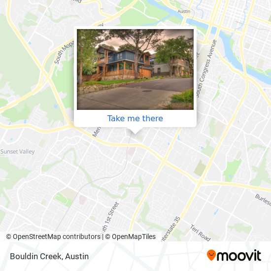 Mapa de Bouldin Creek
