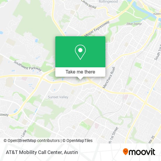 AT&T Mobility Call Center map