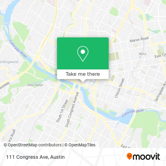 111 Congress Ave map