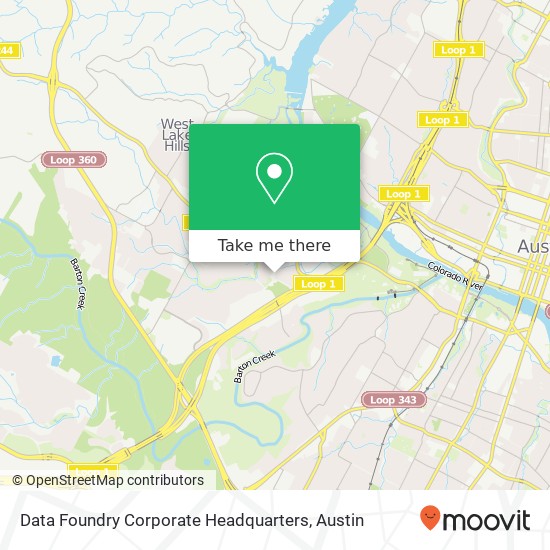 Data Foundry Corporate Headquarters map