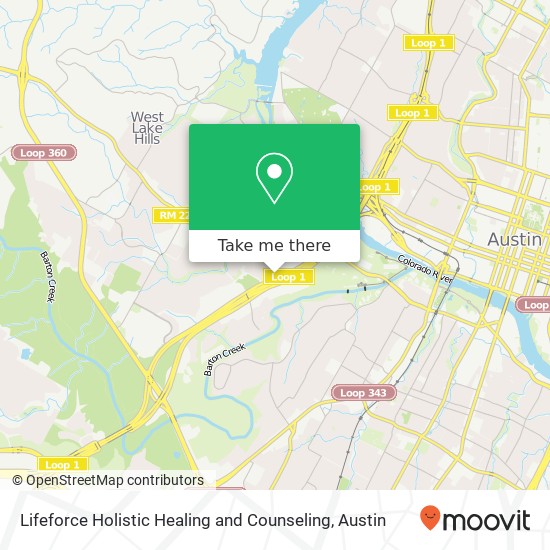 Lifeforce Holistic Healing and Counseling map